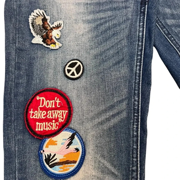 Indigo Rein Cropped Jeans Size 7 - Picture 2 of 8